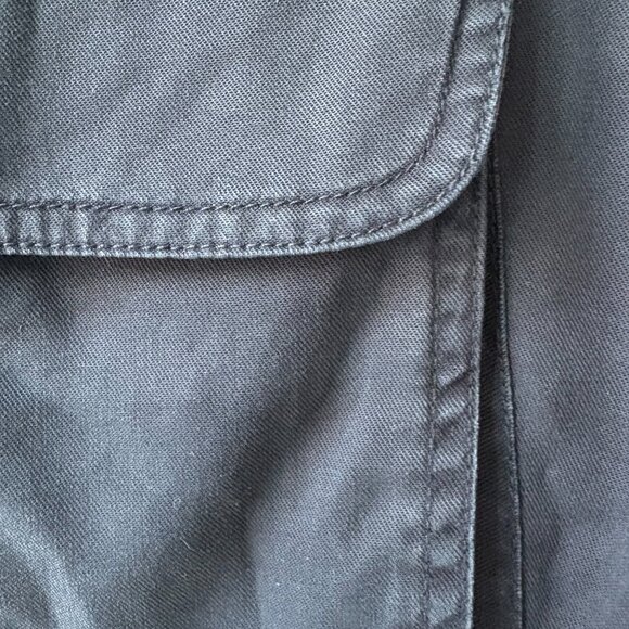 Quince Vintage Wash Tencel Drawstring Cargo Pants midnight blue women's small - Picture 4 of 5